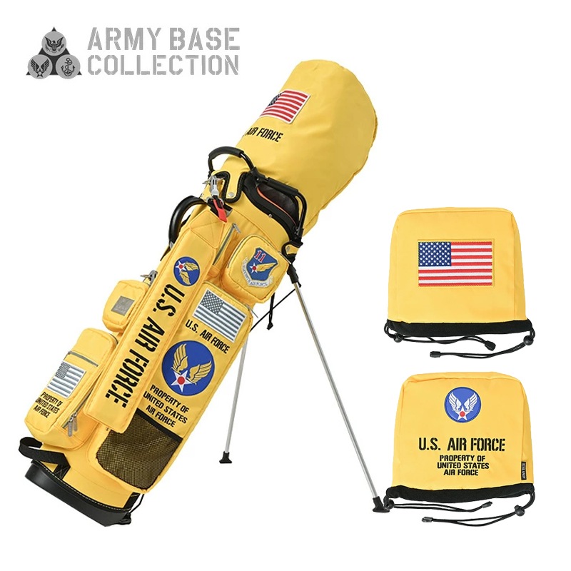【即納】2025 アーミーベースコレクション スタンド キャディバッグ アーミーイエロー アイアンカバー付き ABC-061SB 日本正規品 即納】2025 アーミーベースコレクション スタンド キャディバッグ