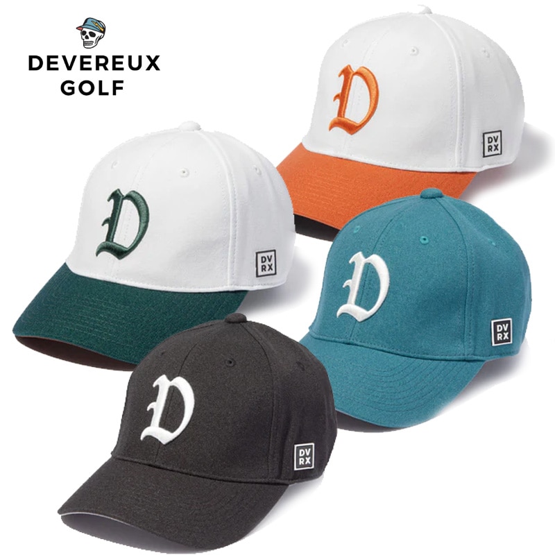 即納】2024 DEVEREUX GOLF デヴァロー ゴルフ D ロゴキャップ 帽子