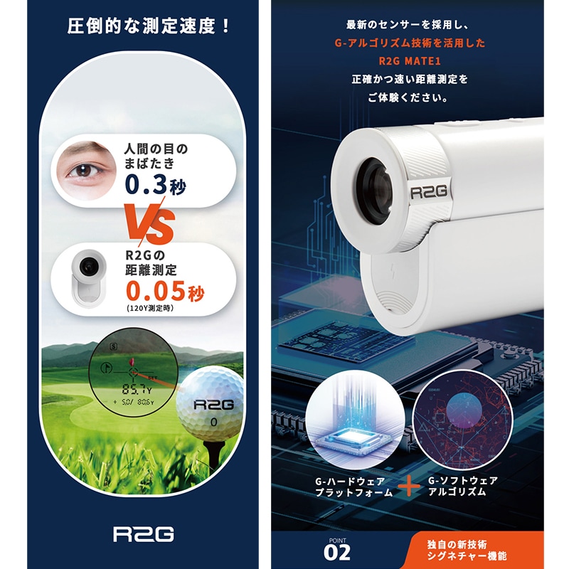 緑林シリーズ 専用品 R2G MATE1 ゴルフ レーザー距離計測器