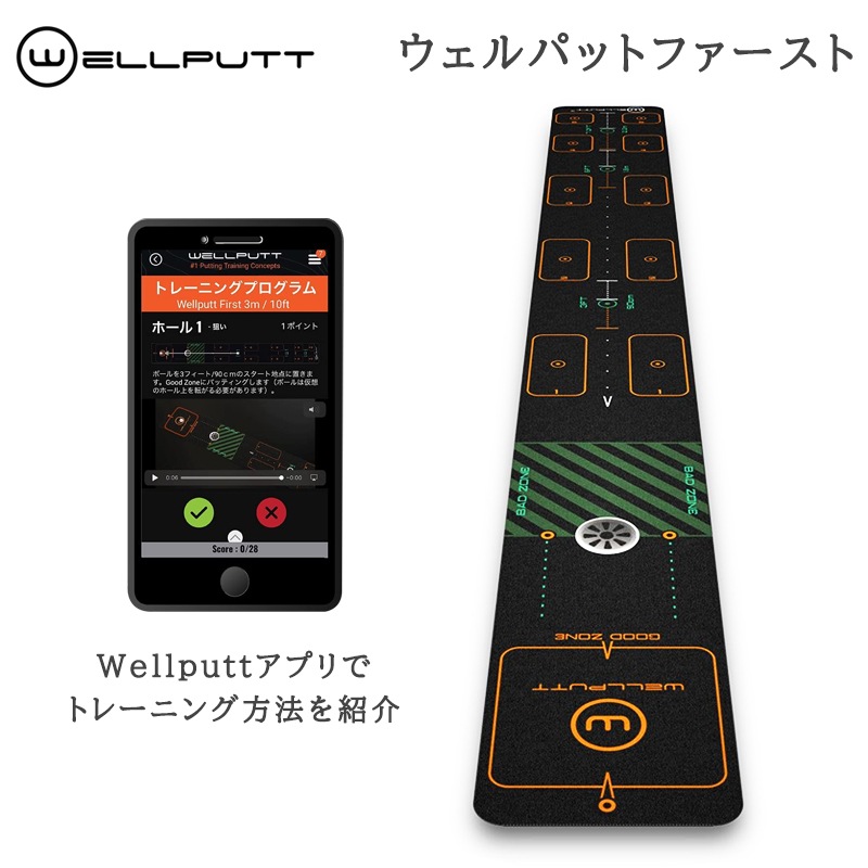 ウェルパット Wellputt ゴルフパターマット Wellputtファースト 3ｍ 日本正規品-Golf Shop Champ