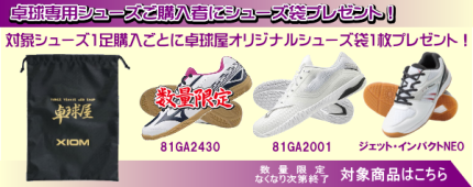 シューズ袋プレゼント