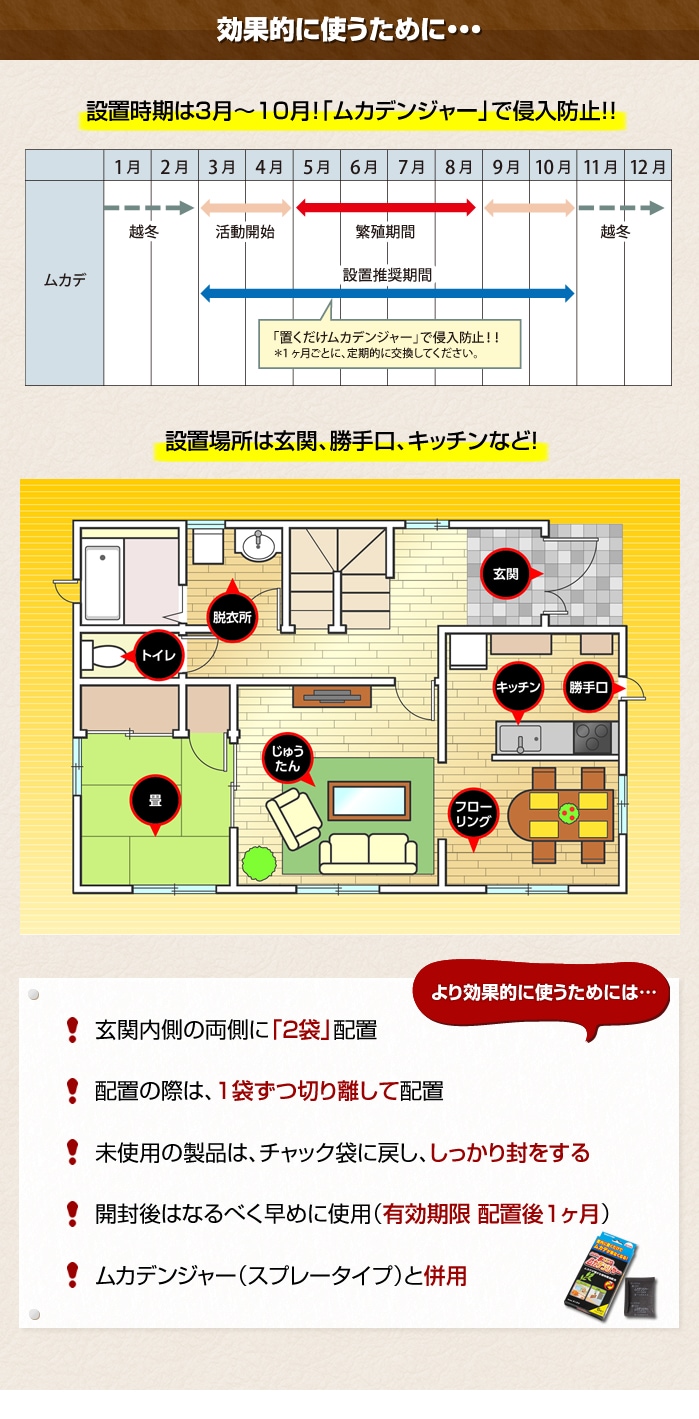正規取扱店で 置くだけムカデンジャー(12×6袋入) × 60点 | tonky.jp