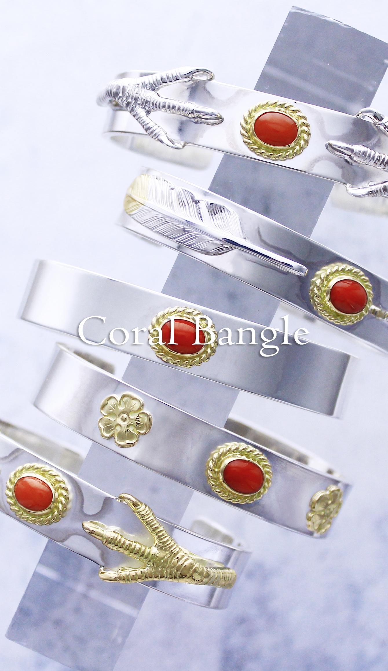 coral bangles