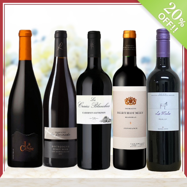 赤ワイン飲み比べ5本セット 20%OFF | お買い得セット・セール | | 田崎