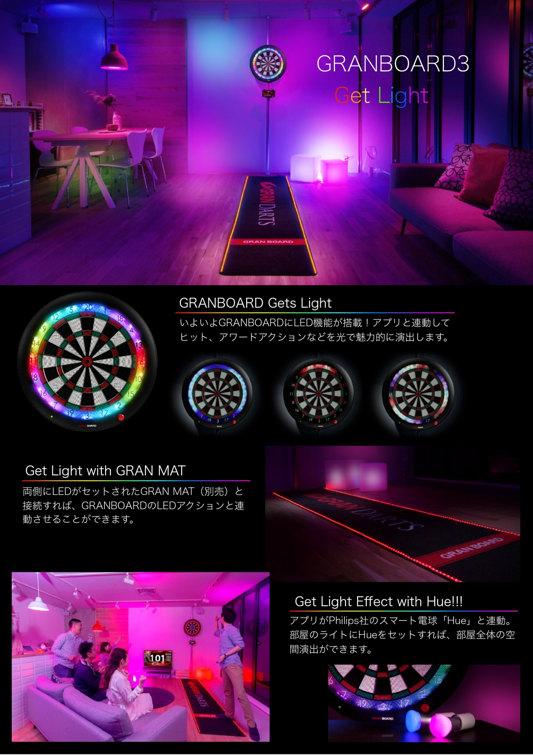 GRAN DARTS 【グランダーツ】 グランボード3s ブルータイプ