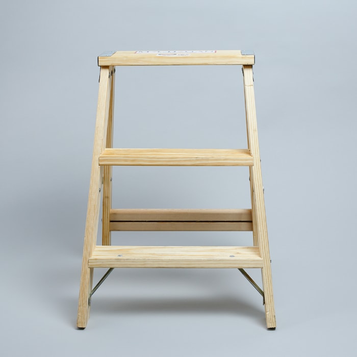 ビンテージ MADE IN USA WOOD STEP LADDER 木製 脚立 - その他