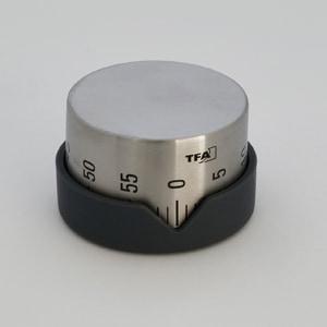 アナログ キッチンタイマー／Analogue kitchen timer（TFA Dostmann/ ティーエフエー）【電池不要】アナログキッチンタイマー,機械式,手動　ドイツ製