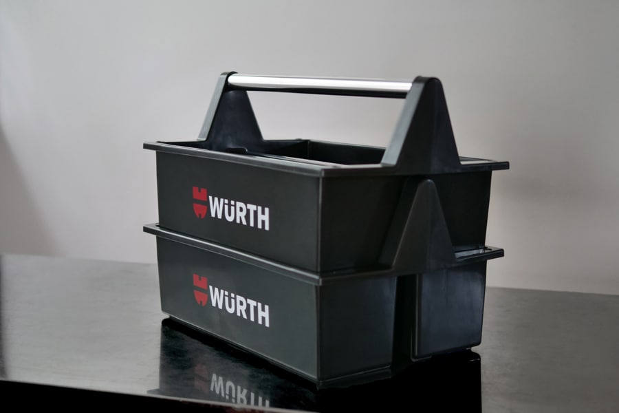 ツールボックス（WURTH / ウルト）キャリーケース、パーツトレイ、工具箱、工具入れ、ガーデニングトレイなどに！