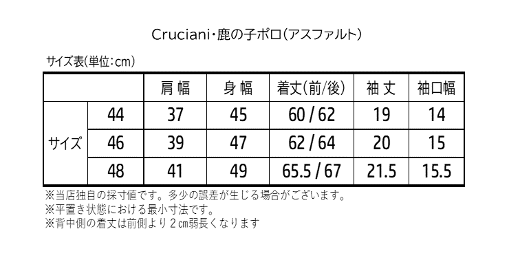 Cruciani（クルチアーニ） 半袖鹿の子ポロ アスファルト / 国内正規品