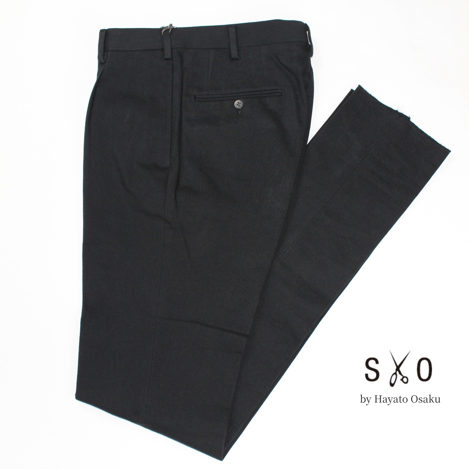 SO（エスオー） ストレッチデニムスラックス ブラック 【23FW