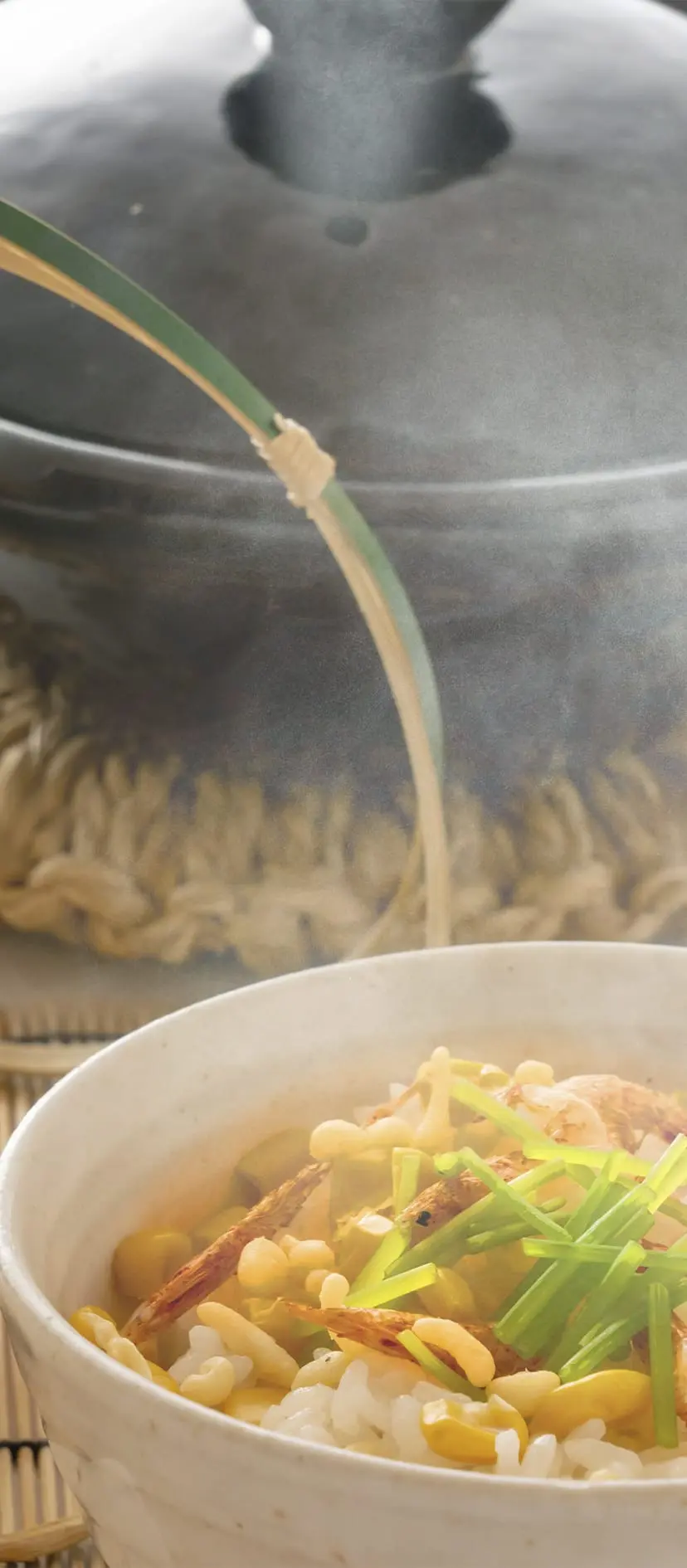 とうもろこしと天花ごはんの素