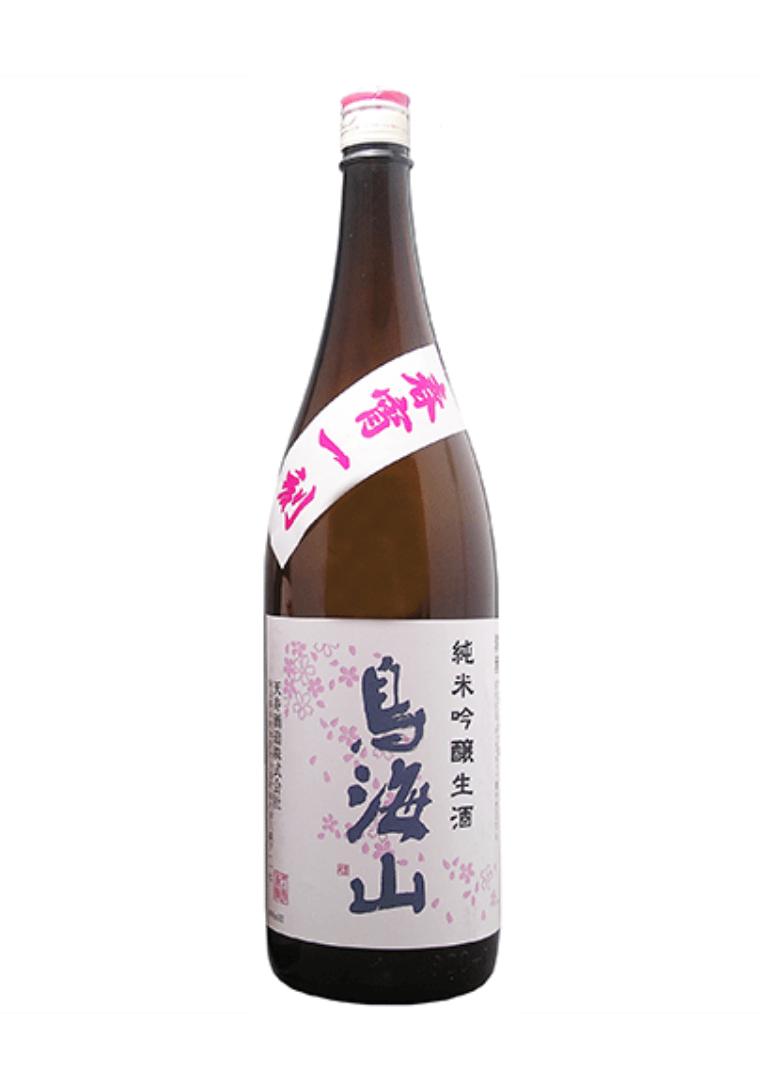 純米吟醸　鳥海山　春宵一刻（花ラベル）