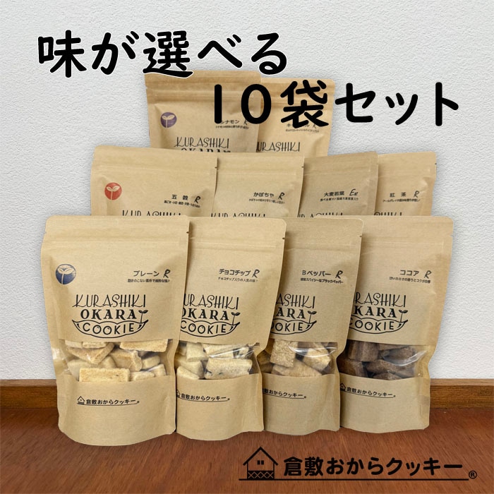 味が選べる10種セット (140g×10 レギュラータイプ) 倉敷おから