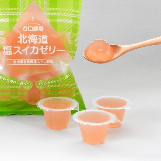 北海道塩スイカゼリー ミニ 22g 8個 ゼリー 谷口農場ネットショップ