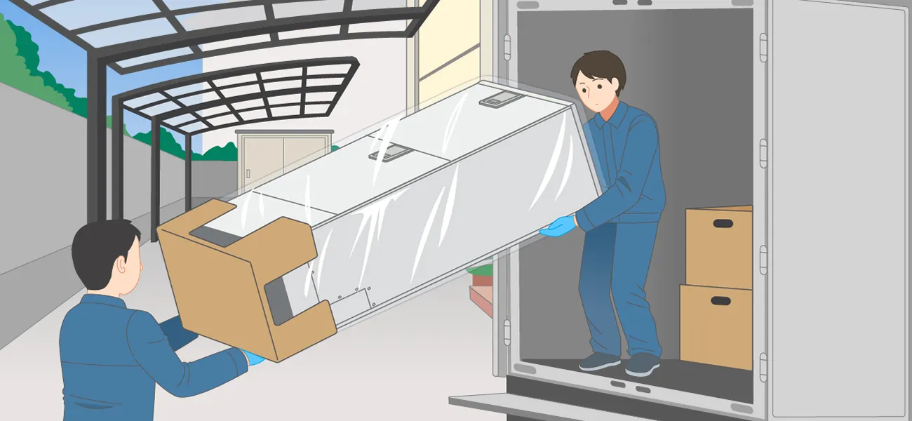 エコキュート搬入