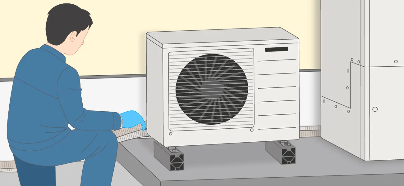 ヒートポンプの設置