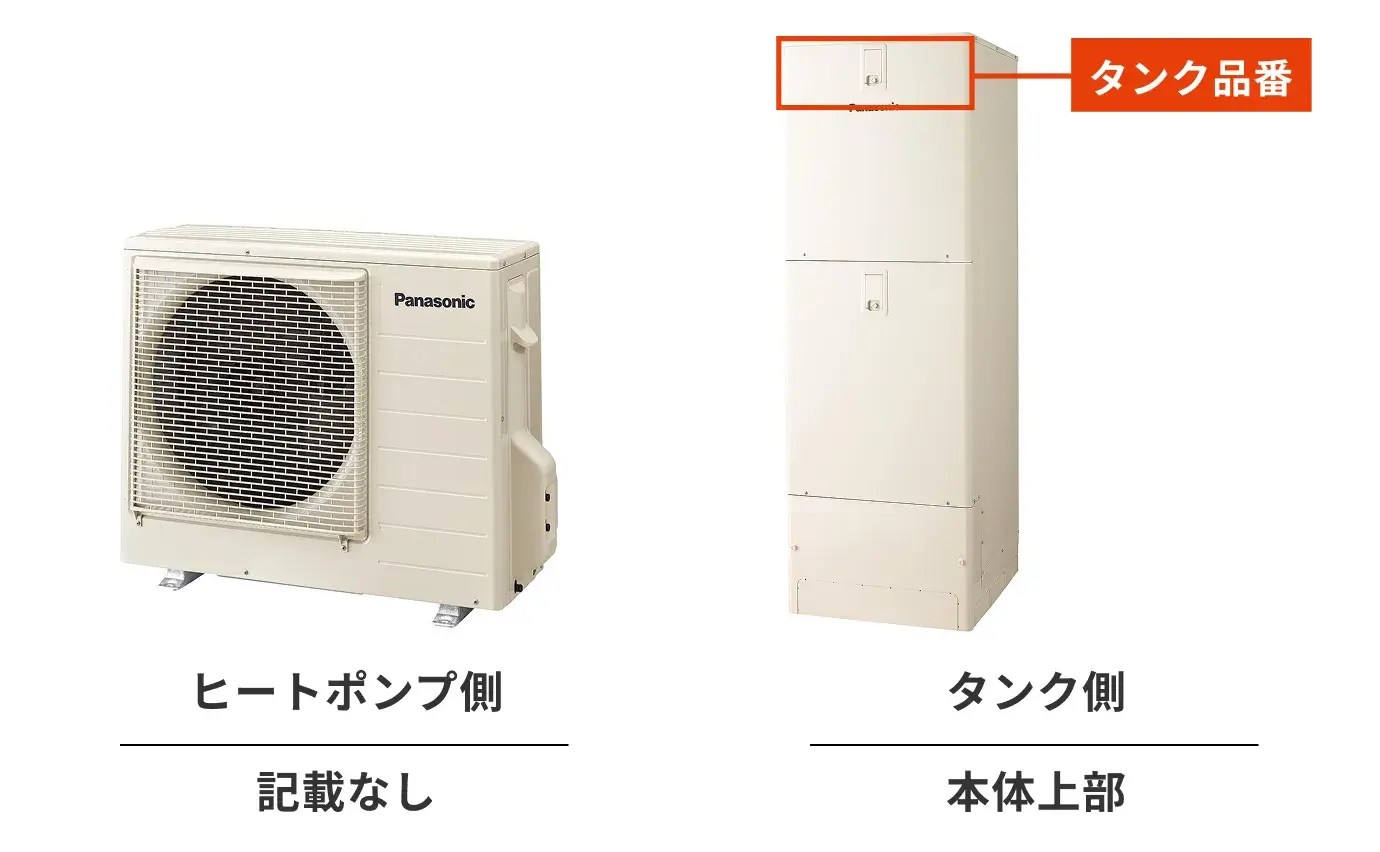 パナソニックの型式・型番の調べ方