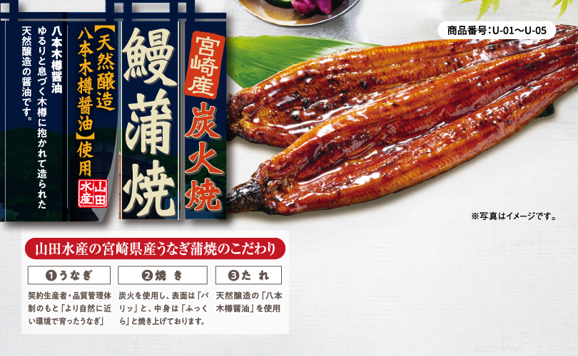 イメージ画像 山田水産 宮崎県産 鰻蒲焼