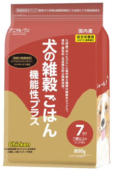 アニマルワン 犬の雑穀ごはん 800g 成犬用｜ドッグフードの通販