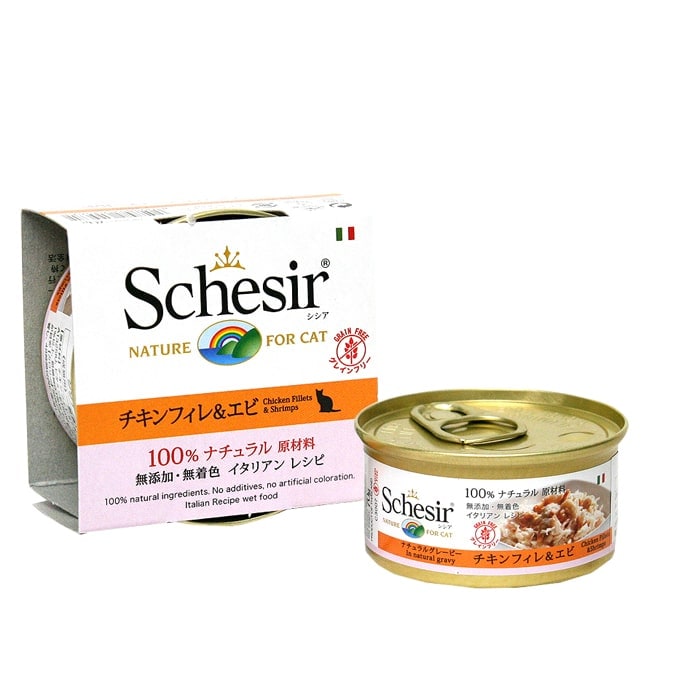 猫缶｜Schesir（シシア）/キャット ツナ＆サーモン缶 70g