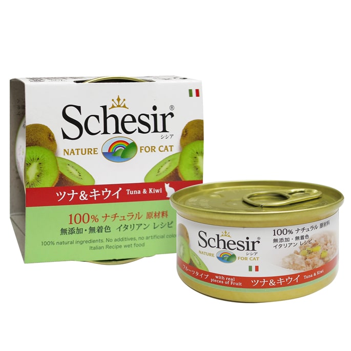 猫缶｜Schesir（シシア）/キャット ツナ＆サーモン缶 70g【ナチュラル 