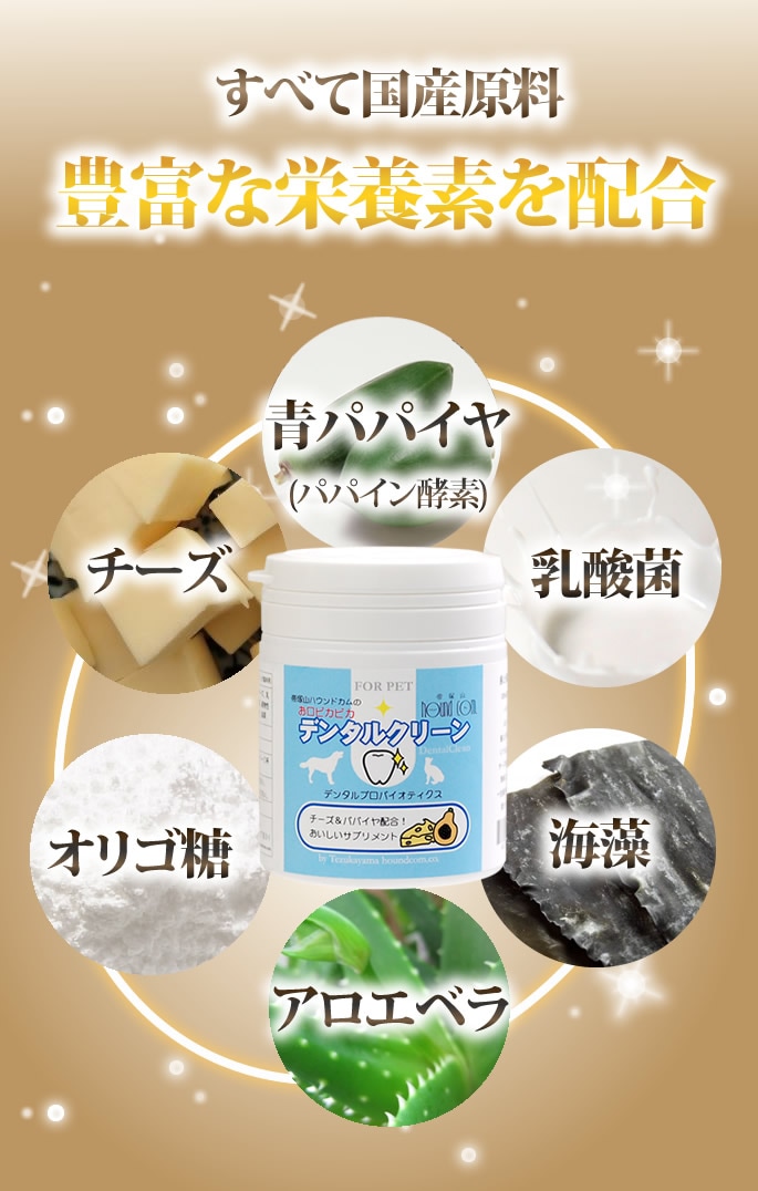 デンタルクリーン お口ピカピカ 猫 口臭サプリメント｜ドッグフードの