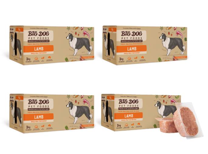 犬用生食 BIGDOG ラム 3kg｜ドックフードの通販・帝塚山ハウンドカム