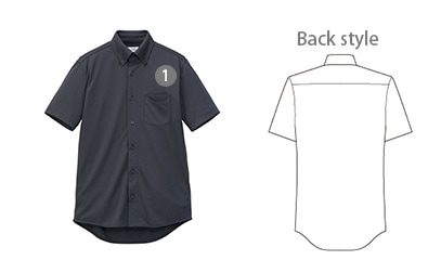 ユニセックスボタンダウン半袖シャツ[男女兼用][ボンマックス製品