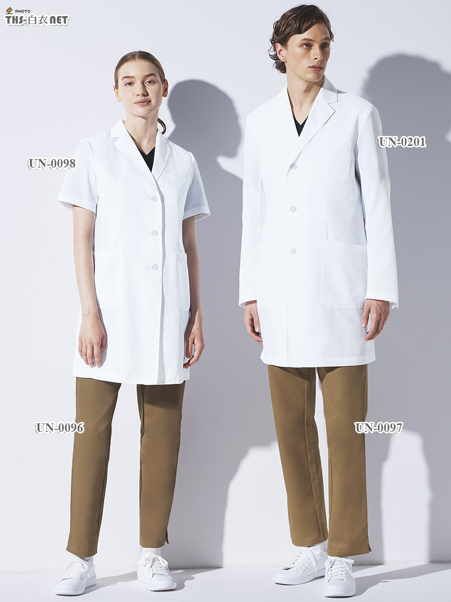 レディス白衣ドクターコート半袖[チトセ製品] UN-0098｜THS-白衣通販・販売