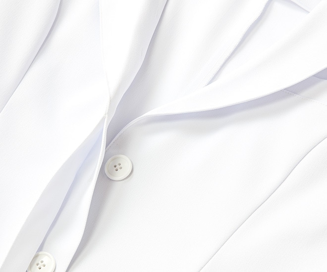ミッシェルクラン女子白衣ドクターコート七分袖[チトセ製品] MK-0012｜THS-白衣通販・販売