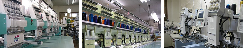 THS-白衣NETの刺繍工場