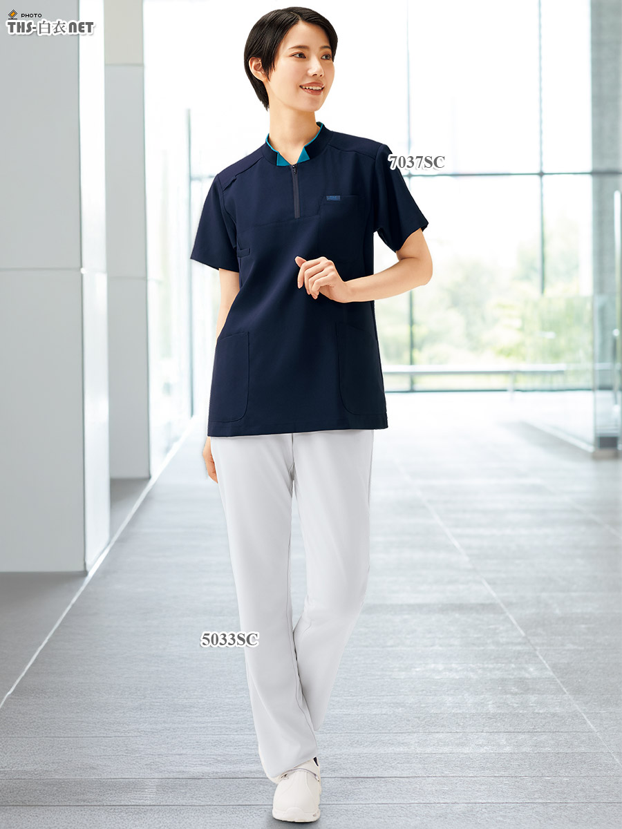 男女兼用ニットパンツ[フォーク製品] 5033SC｜THS-白衣通販・販売