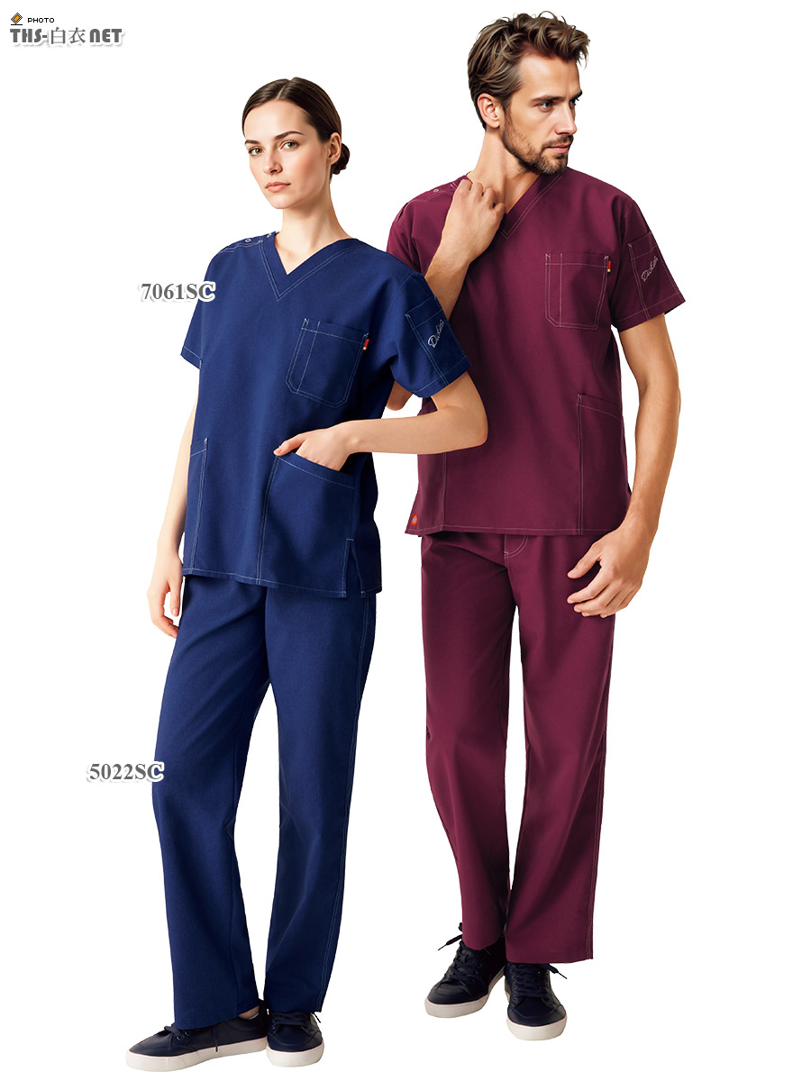 ディッキーズスクラブ半袖(男女兼用)[フォーク製品] 7061SC｜THS-白衣