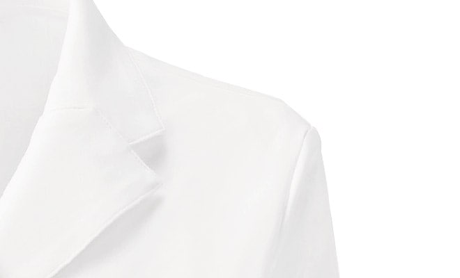 渡辺雪三郎メンズ白衣ドクターコート長袖[KAZEN製品] YW27｜THS-白衣通販・販売