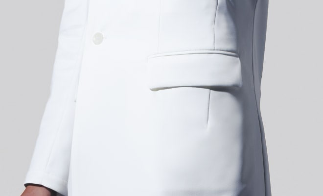 メンズ白衣診察衣長袖[KAZEN製品] KZN209｜THS-白衣通販・販売