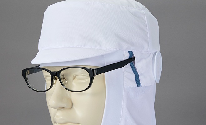 フード帽子(ケープ付)(1枚入)[KAZEN製品] KZN485｜THS-白衣通販・販売