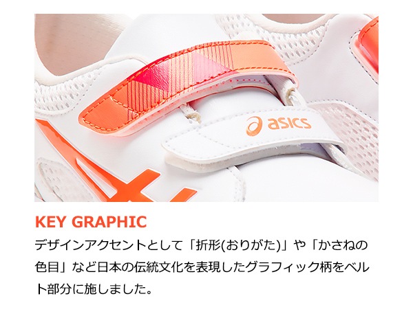 KEY GRAPHIC-デザインアクセントとして「折形(おりがた)」や「かさねの色目」など日本の伝統文化を表現したグラフィック柄をベルト部分に施しました。