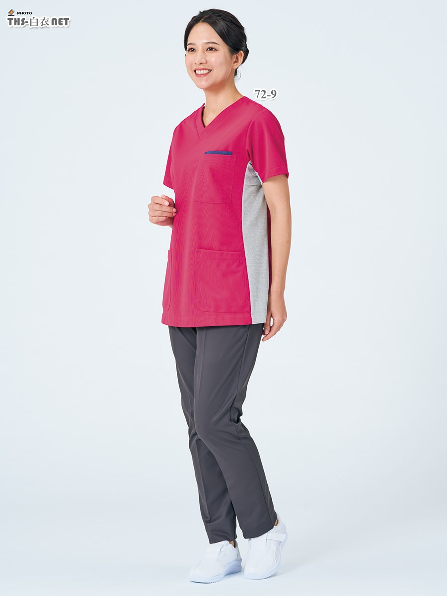 男女兼用スクラブ半袖[住商モンブラン製品] 72-912～923｜THS-白衣通販