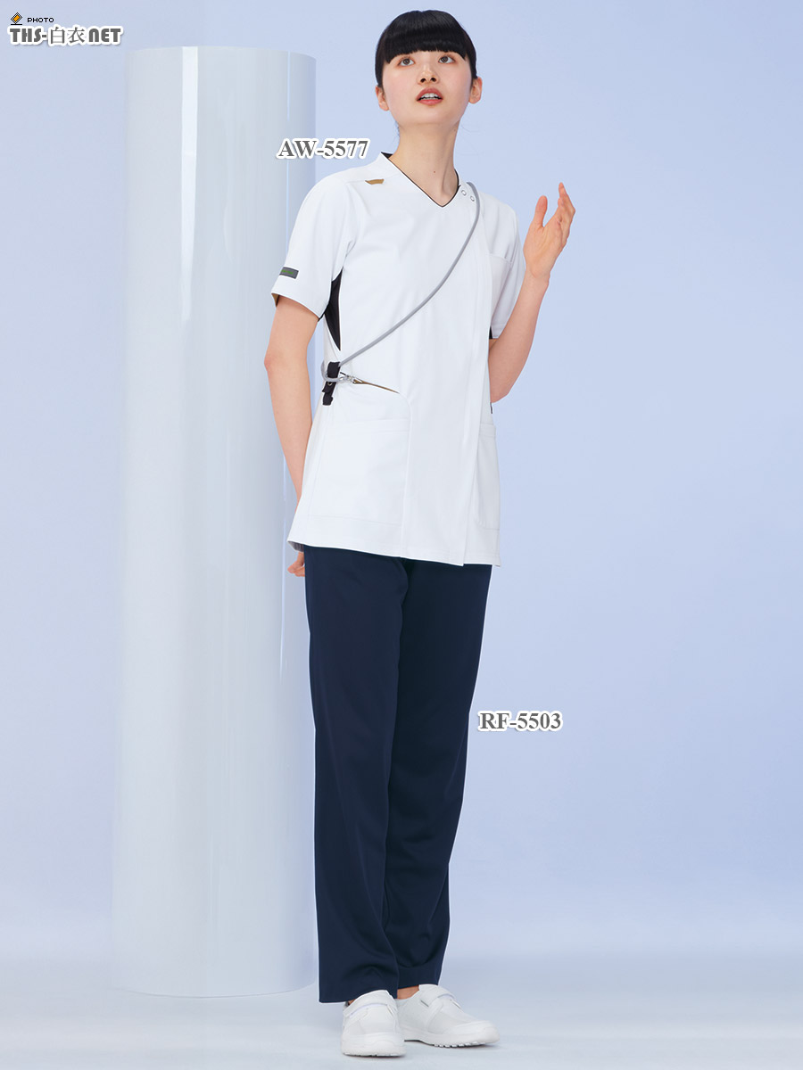 男女兼用スクラブ半袖[ナガイレーベン製品] AW-5577｜THS-白衣通販・販売