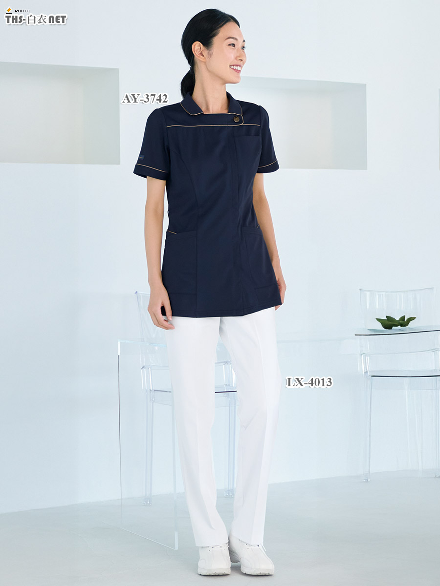 女子チュニック半袖[ナガイレーベン製品] AY-3742｜THS-白衣通販・販売