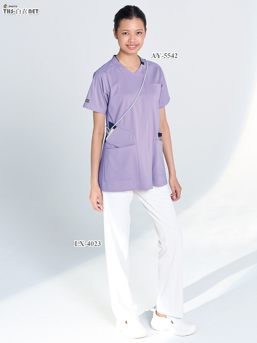 男女兼用スクラブ半袖[ナガイレーベン製品] AY-5542｜THS-白衣通販・販売