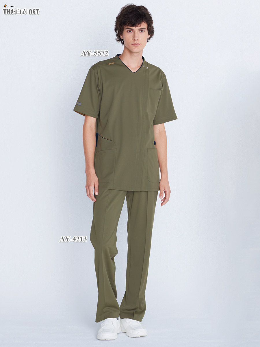 男女兼用スクラブ半袖[ナガイレーベン製品] AY-5572｜THS-白衣通販・販売