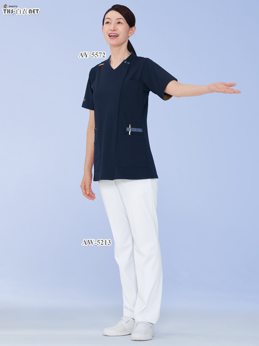 男女兼用スクラブ半袖[ナガイレーベン製品] AY-5572｜THS-白衣通販・販売