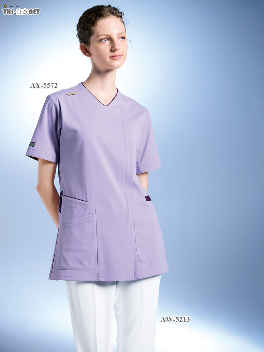 男女兼用スクラブ半袖[ナガイレーベン製品] AY-5572｜THS-白衣通販・販売