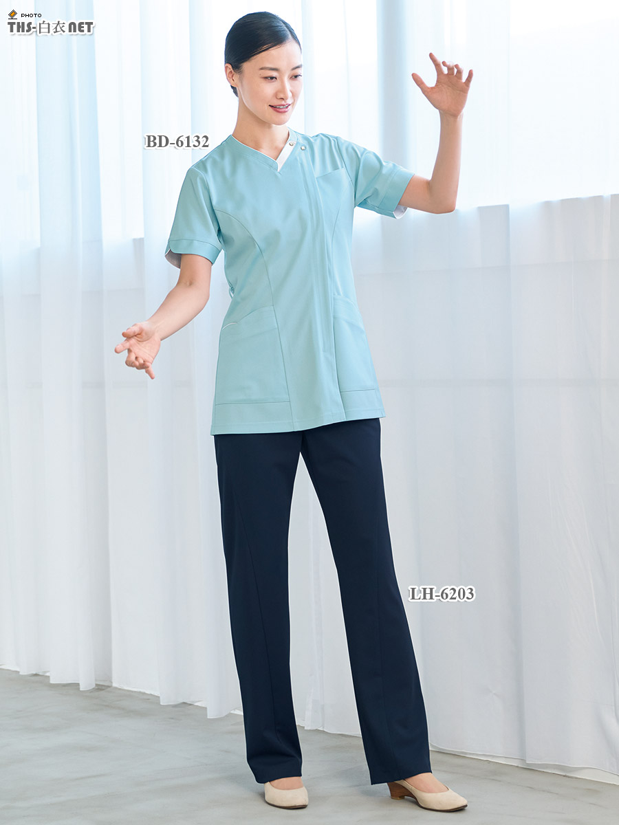 女子パンツ(脇ゴム)[ナガイレーベン製品] LH-6203｜THS-白衣通販・販売