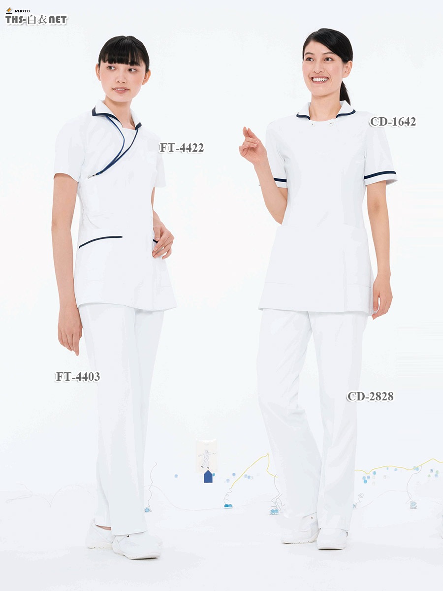 THS-白衣通販】 キャリアル女子ストレートパンツ（脇ゴム）[ナガイレーベン製品] CD-2828