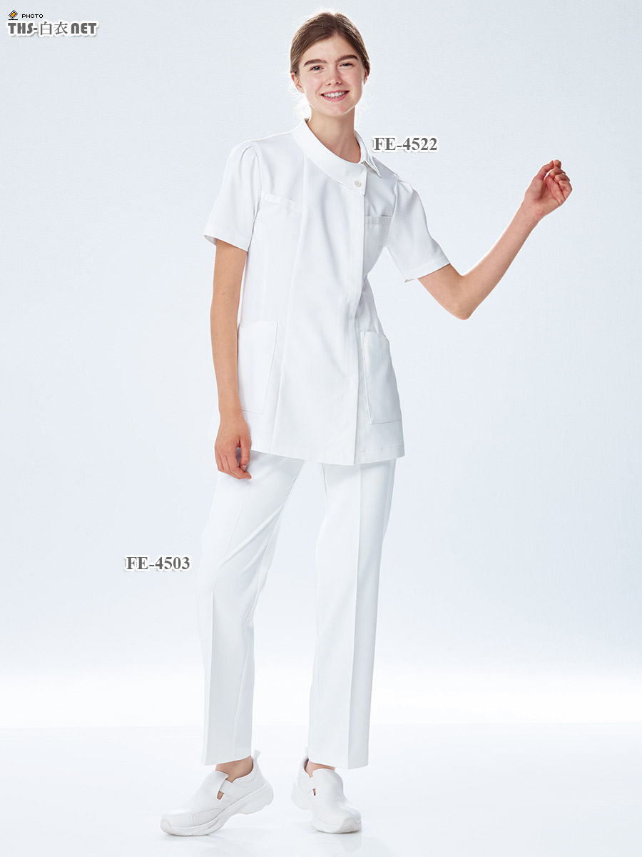 フェルネ女子パンツ（脇ゴム）[ナガイレーベン製品] FE-4503｜THS-白衣