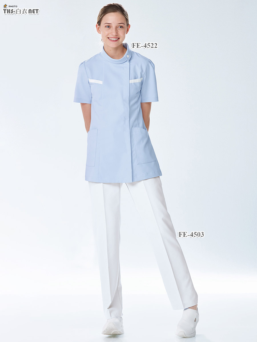 フェルネ女子チュニック半袖[ナガイレーベン製品] FE-4522｜THS-白衣