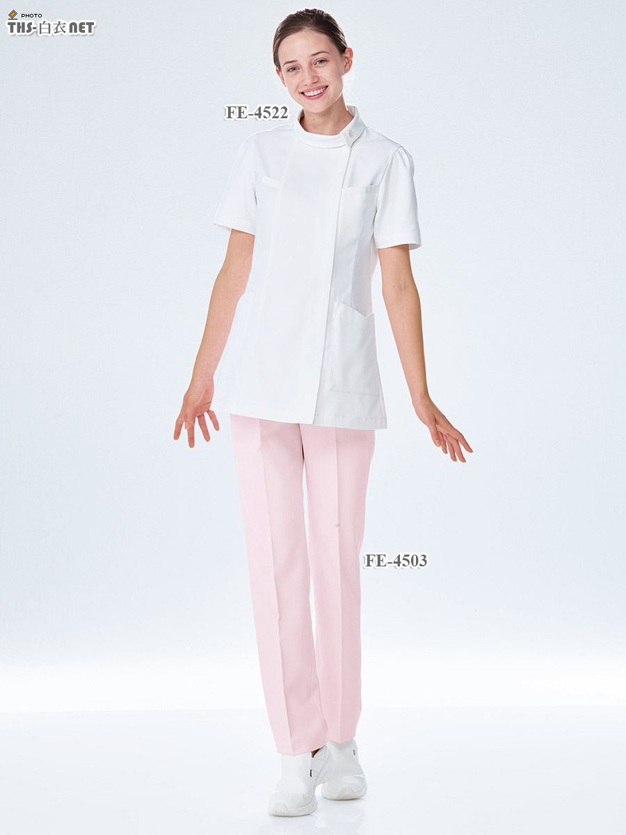 フェルネ女子チュニック半袖[ナガイレーベン製品] FE-4522｜THS-白衣
