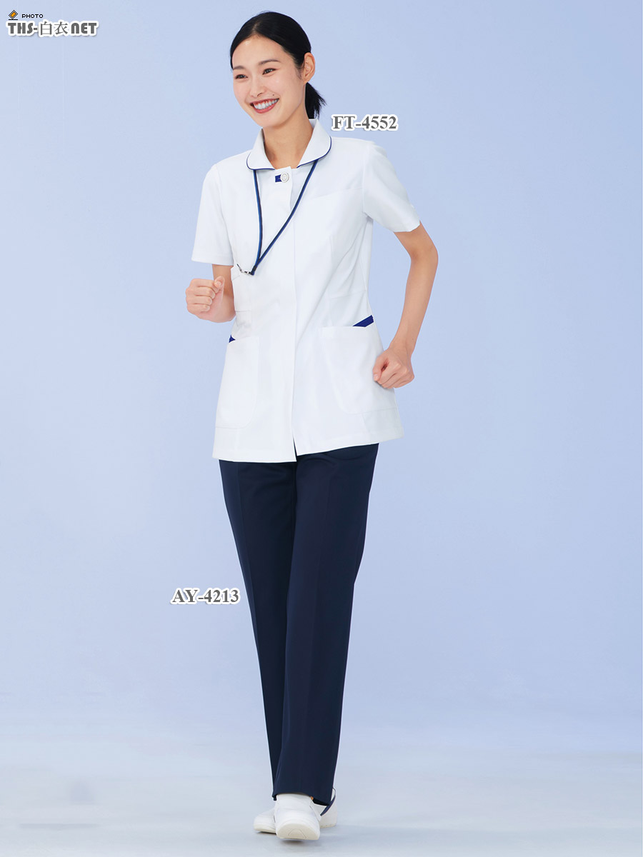 女子上衣半袖[ナガイレーベン製品] FT-4552｜THS-白衣通販・販売